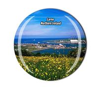 Larne Northern Ireland UK Fridge Magnet Crystal Souvenir Gift Collection Home Decoration Refrigerator Magnetic Sticker