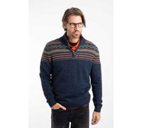 Larner 1/4 Zip Fair Isle Jumper Weird Fish Midnight 5XL