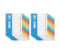 Laroal 1-12-Part Plastic A4 Folder Divider And Color Digital Classification Paper For Ring Folders Suitable For Lever Arch Files, Ideal For Offices And Schools (10 Packs)