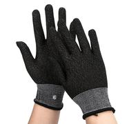 Laroal 1 Pair Electric Blowpipe Conductive Gloves Electric Sax Finger Practice Glove For Outdoor Performance（Black Size M）