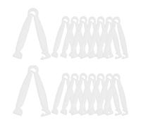 Laroal 100 Pcs Puppy Cord Clamps Umbilical Cord Clip Plastic Pig Umbilical Navel Clamp for Farm Ranch Piglet Lamb Goat Puppy Kitten Whelping