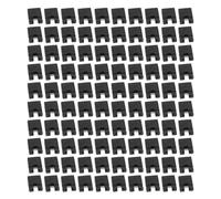 Laroal 100pcs 2.54mm Standard Needle Jumper Cap Short Circuit Connection Cap Black Shunt Short Circuit Connection Pin Block