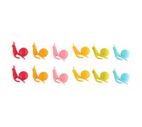 Laroal 12PCS Tea Bag Holder For Cup Silicone Tea Bag Holder Snail Shaped Tea Bag Holder Waterproof Clip Holder