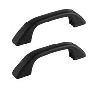 Laroal 2 Pack Car Door Handle Door Handle Pull Bar Waterproof Resin for RV Trailer Caravan Boat Black Door Handle