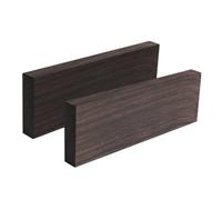 Laroal 2 Pack Fade Resistant Musical Instrument Ebony Blank DIY Material Lumber Scales Wood Handle for Engraved Decorative Guitar Bodies Necks