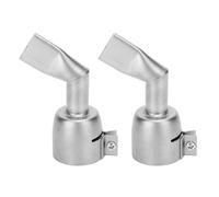 Laroal 2 Pcs 20mm Hot Air Machine Tips, Nozzles, Flat Welding achine Nozzle 120 Degree Stainless Steel Hot Air Plastic Weld Torch Tips