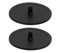 Laroal 2 Pieces Blind Filter Backwash Disc 50mm Coffee Machine Silicone Blind Piece Handle Backwash Cleaning Silicone Blind Pad