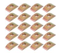 Laroal 20pcs M8 Half Moon Nut Washers Washer Connector Hardware Solid Half Moon Nut Washer