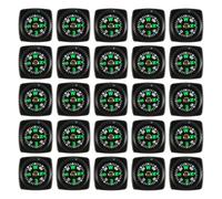 Laroal 25Pcs Mini Compass Pocket Compass for Hiking Camping Outdoor Navigation Orienteering Fit for Watch Bands Bracelets Backpack Straps and More