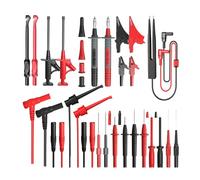 Laroal 25PCS Multi-Function Multimeter Test Pin Kit With Replaceable Alligator Clips Replaceable Probe Digital Electrical Multimeter Test Clip Test Hook Probe