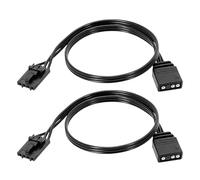 Laroal 2PCS 25cm 4-pin RGB to Standard 5V Adapter Cable ARGB Adapter Connector for Corsair Controllers
