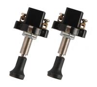 Laroal 2Pcs Push-Pull Switch 12V/24V 20mm Vehicle Motorcycle On-Off Push Pull Switch Long Thread Push Pull Switch for Electrical Car Accessories