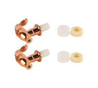 Laroal 2Pcs Replacement Spigot for Beverage Dispenser Push Style Spigots Water Dispenser Faucet Glass Bottle Tap(Rose Gold)