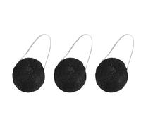 Laroal 3 pcs Natural Konjac Face Sponges with Activated Charcoal and Aloe Vera for Gentle Face Cleanser Scrub Sustainable Cleansing Sponges for All Skin Types Black