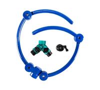Laroal 360 Degree Tree Watering System Irrigation Ring Circle Sprinkler with Y Hose Splitter for Targeted Watering of New Trees Shrubs Raised Garden Beds Outdoor Plants
