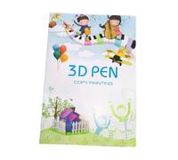 Laroal 3D Printing Pen Drawing Book 3D Pen Doodling Drawing Template Tracing Pad with 20 Double-Sided Printing Templates 40 DIY Model for Creative 3D Art