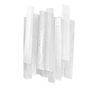 Laroal 4in 12 Pcs Selenite Crystal Wands White Raw Rough Crystals Protection Energy Reiki Divination Meditation Selenites Bulk