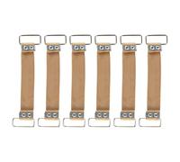 Laroal 6 Pack Battery Strap Rubber Battery Fixed Holder Belt Tie Down Rubber Bandage Replacement Parts for Motorcycle Scooter(Brown)