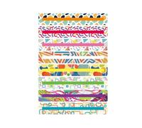 Laroal 8Pcs Guided Reading Strips Highlight Strips Dyslexia Tools Colored Overlay Bookmarks for Student Bookmarks Bookmarks Geometric Figure Bookmarks