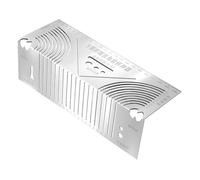 Laroal Arc Marking Tool 90 Degree Folding Ruler Construction Tool Parallel Ruler Pipe Saddle Cutting Guide