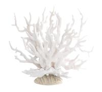 Laroal Artificial Sea Coral Synthetic Faux Coral Reef Resin Coral White Coral Decoration Beach Home Decor Coral Branch Aquarium Decoration