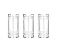 Laroal Clear Plastic Deodorant Container Empty Refillable Deodorant Bottles Round Lip Balm Tubes Twist up Filling Stick