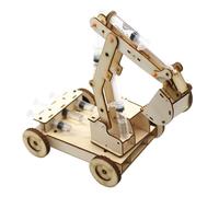Laroal Construction Excavator Vehicle Model, Wooden Excavator Model Digger Model Wooden Experiments Technology Kit for Boys and Girls