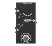 Laroal Effect Pedal Guitar Multi Effect Pedal Box Line Selector Ab Switch Mini Guitar Effect Pedal Two-Way Transmission Metal Case Non-Slip Support A/B Or A And B Mode