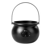 Laroal Halloween Witch Cauldron Decorative Pot Black Witch Cauldron For Candy Gold Coins Witch Accessories Decorations