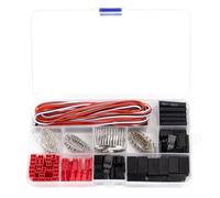 Laroal JST Connector Kit Servo Connector Socket Crimp Pin Cable Kit for Remote Controlled DIY Cars and Flight Models
