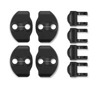 Laroal Model 3 2022-2024 And Model Y 2022-2024 Door Bumpers Door Lock Cover Hinge Covers Premium Construction Easy Installation 8-Piece Set Carbon Fiber Texture