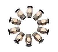 Laroal Practical Accessories For 3D Printers Pc4-01 Pneumatic Quick Connector 4 X 2mm Straight Feed Tube Help 3D Printing Go Smoothly(10 Pieces)