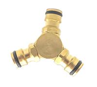 Laroal Y Splitter Hose Splitter 3 Way Brass Hose Quick Connector Garden Hose Connector for Watering Your Garden Or Connecting Other Tools