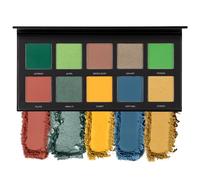 LaRoc PRO Intergalactic Eyeshadow Palette - Make Up Set with 10 Matte & Metallic Shades, Blue, Brown, Green Eyeshadows, Ultra Pigmented, Long Lasting, Perfect Colourful Eye Shadows