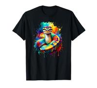 Laroli Aesthetic Art Colorful Splash Art Ball Python Royal Python T-Shirt