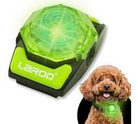 LaRoo Dog Collar Light for Night Walking - USB-C Rechargeable, 13g Ultra-Light Waterproof LED Pet Safety Light for Dogs, Cat & Owner Visibility, Anti-Lost Essential for Camping & Running (Green)