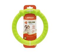 LaRoo Dog Flying Ring Toys, Floating Flying Disc ABS Durable Interactive Chew Toys for Training Outdoor Playing Puppy Medium Large Dogs (Small Green/18cm)
