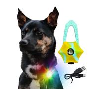LaRoo Dog LED Light 3 Modes,Silicon Waterproof Flashing Light Up Pendant Clip on Dog Collar Charms,Safety Blinker Light for Night Walking Outdoor Sport