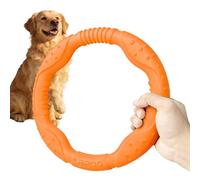 LaRoo Dog Ring Toy - Durable Flying Disc for Fetch, Water Floating & Training Tough, Chew-Proof Design for Aggressive Chewer Breeds, Easy-Throw Lightweight Frisbee for Medium/Large Dogs (Orange/30cm)