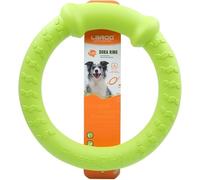 LaRoo Indestructible Floating Dog Frisbee for Medium Dogs - 30 cm Interactive Chew Toy, Summer Training & Fitness, Agility Toy, Dental Care, (Green)