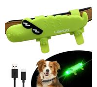 LaRoo LED Light Strip for Dogs, USB Rechargeable Light Pendant, Easy to Attach to Collar Lead and Harness, Soft Silicone 3 Light Modes Flashing Light Night Light Collar Jewellery for Dogs, Silicone