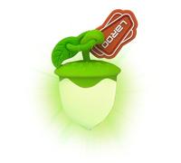 LaRoo Pet Collar LED Light Charm, USB-C Rechargeable, 3 Light Modes, 5 Hour Glow, Natural Rubber, Universal Fit(Green)