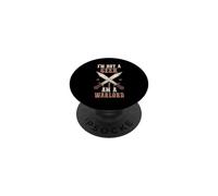 Larper Sword Fighting | Funny I'm Not A Geek I Am A Warlord PopSockets Adhesive PopGrip