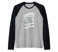 Larping Because Sometimes You Just Need Raglan Baseball Tee