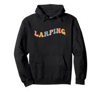 Larping Larp Funny Gen Z Slang Viral Meme Lying Fake Poser Pullover Hoodie