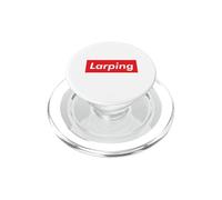 Larping Larp Funny Gen Z Slang Viral Meme Pretending Lying PopSockets PopGrip for MagSafe