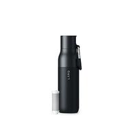 LARQ Bottle Filtered - 500ml Insulated Stainless Steel Water Bottle - Nano Zero Technology for Chlorine, Lead & PFAS - Keeps Water Cold for 24 Hours - BPA-Free, Obsidian Black