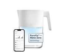 LARQ PureVis 1.9L 3-in-1 Water Pitcher | UV Self-Cleaning | Water Filter Removes Chlorine, PFAS, Lead & More | Smart App Tracking | Plant-Based Filter | 2-Year Warranty | Pure White