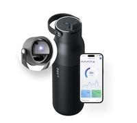 LARQ PureVis 2 1 Litre - UV Water Purifier with Self-Cleaning Bottle, App Hydration Tracking, Filter Straw, Detachable Handle, Double-Wall Insulated, 2-Year Warranty, Obsidian Black