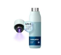 LARQ PureVis Smart Self-Cleaning UV Insulated Stainless Steel Water Bottle | 24h cold or 12h hot, leak-proof, no sweat, BPA free. Reusable metal water bottle for travel, gym, running. 500 ml, S. Mint